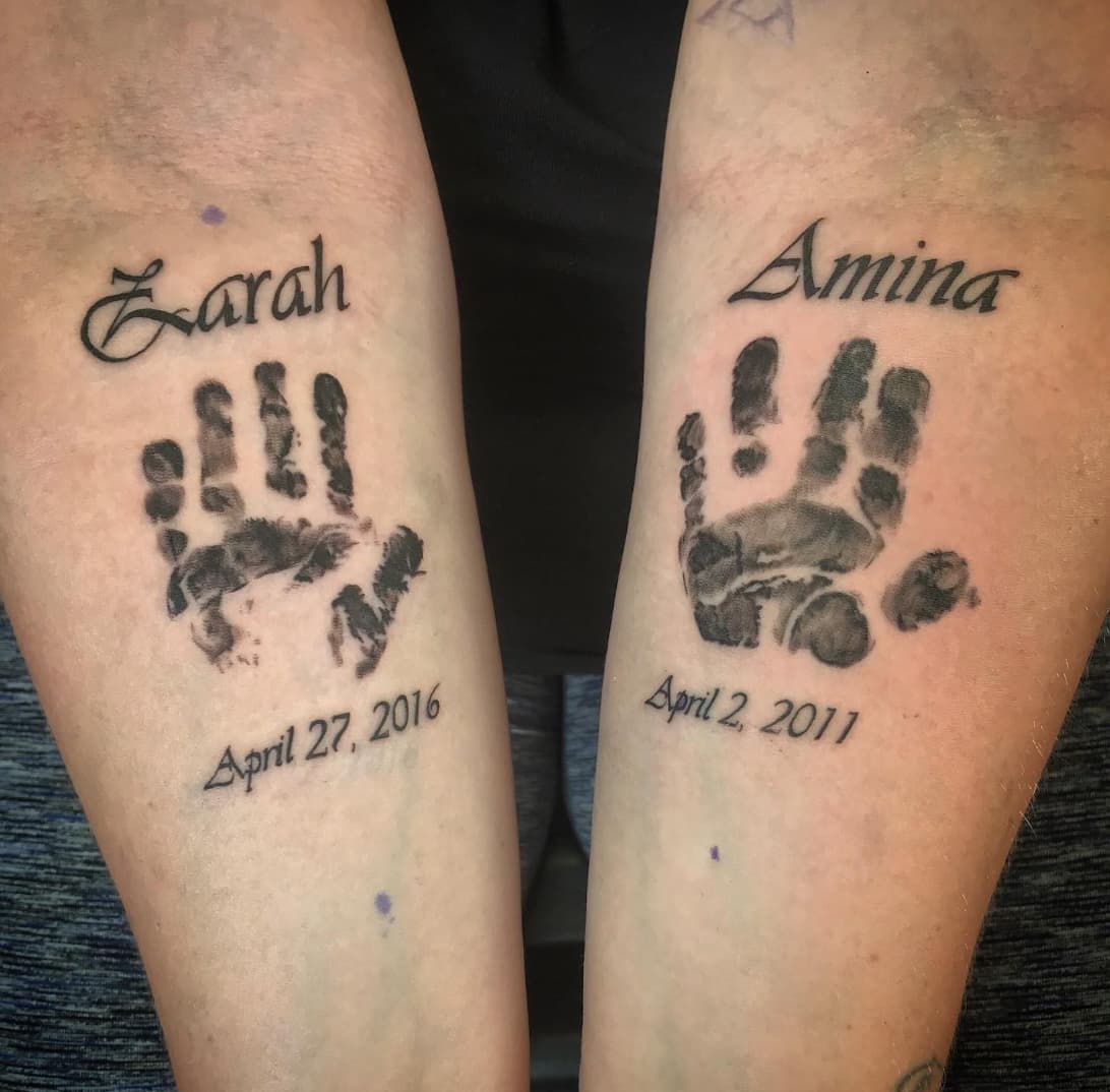 Daughters' Handprints